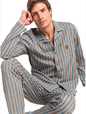 Pyjama pantalon chemise manches longues caribou
