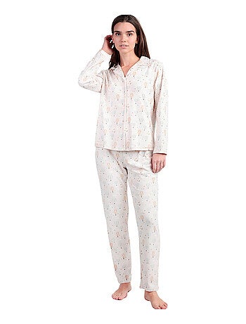Pyjama pantalon chemise manches longues Enjoy Every Moment