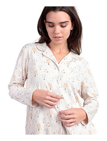 Pyjama pantalon chemise manches longues Enjoy Every Moment