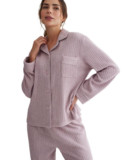 Pyjama pantalon chemise manches longues Espiga - Kiabi