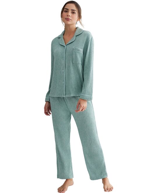 Pyjama pantalon chemise manches longues Espiga - Kiabi