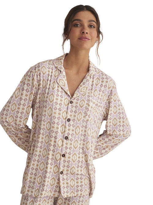 Pyjama pantalon chemise manches longues ETNICA - Kiabi Pyjama pantalon chemise manches longues ETNICA - Kiabi