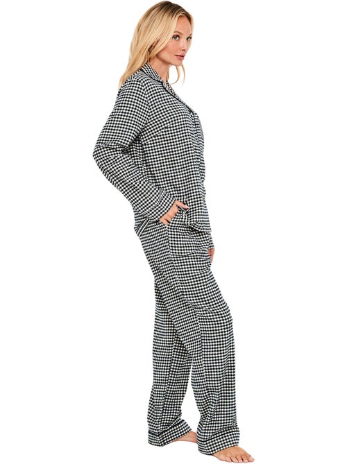 Pyjama pantalon chemise manches longues french twin - Kiabi Pyjama pantalon chemise manches longues french twin - Kiabi