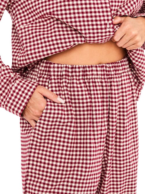 Pyjama pantalon chemise manches longues french twin - Kiabi Pyjama pantalon chemise manches longues french twin - Kiabi