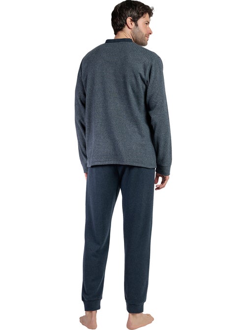 Pyjama pantalon chemise manches longues Grigio - Kiabi Pyjama pantalon chemise manches longues Grigio - Kiabi