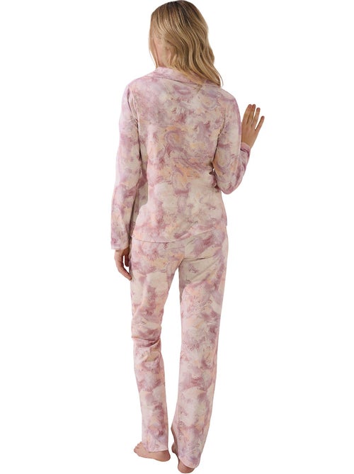 Pyjama pantalon chemise manches longues Olena - Kiabi Pyjama pantalon chemise manches longues Olena - Kiabi