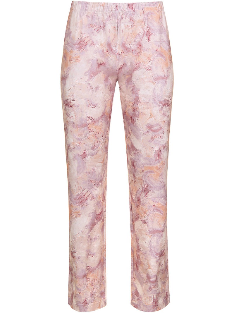 Pyjama pantalon chemise manches longues olena Rose - Kiabi