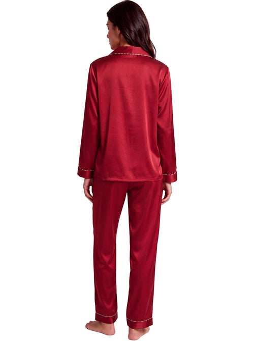 Pyjama pantalon chemise manches longues one gloss - Kiabi Pyjama pantalon chemise manches longues one gloss - Kiabi