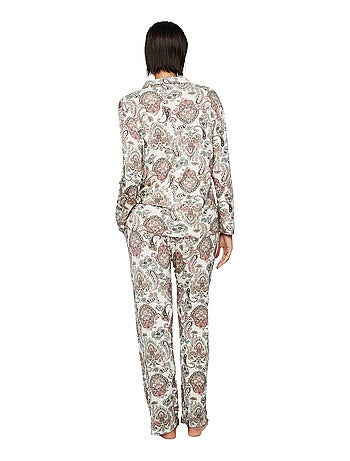Pyjama pantalon chemise manches longues P109 CACHEMIRE BAMBOO