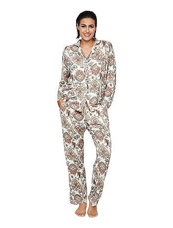 Pyjama pantalon chemise manches longues P109 CACHEMIRE BAMBOO