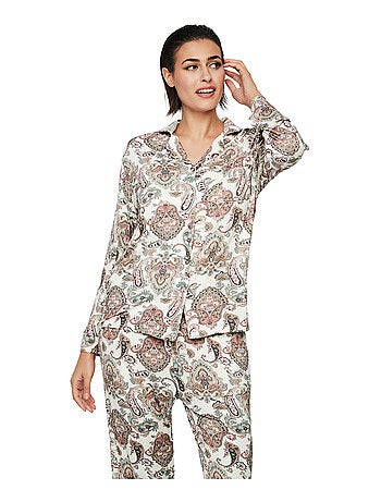 Pyjama pantalon chemise manches longues P109 CACHEMIRE BAMBOO