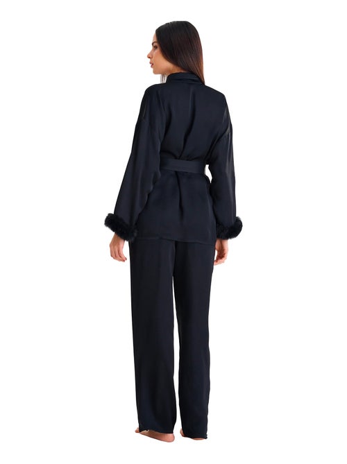 Pyjama pantalon chemise manches longues PASSION - Kiabi Pyjama pantalon chemise manches longues PASSION - Kiabi