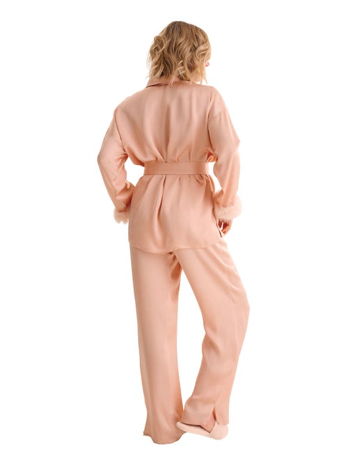 Pyjama pantalon chemise manches longues PASSION - Kiabi