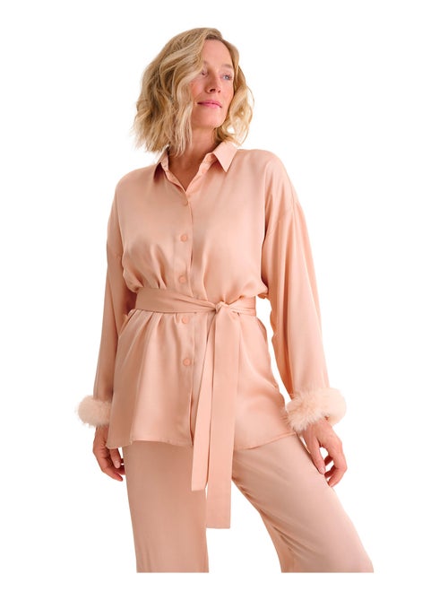 Pyjama pantalon chemise manches longues PASSION - Kiabi