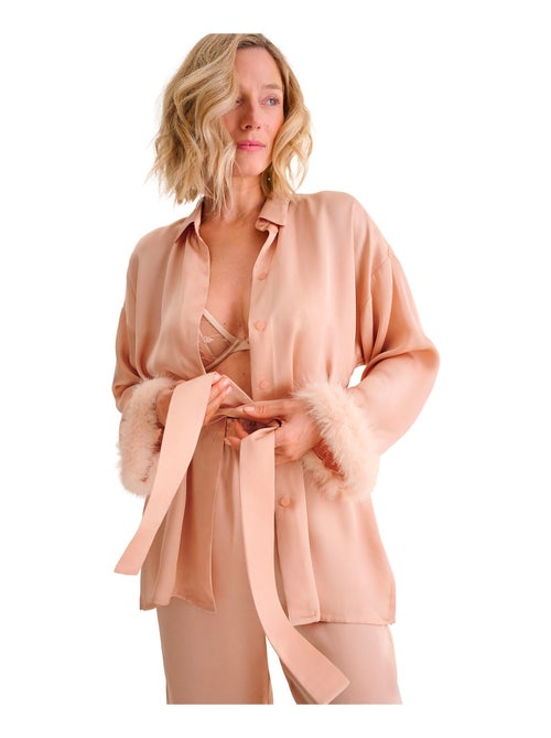 Pyjama pantalon chemise manches longues PASSION - Kiabi