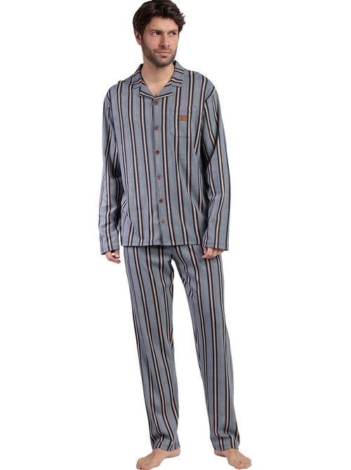 Pyjama pantalon chemise manches longues Pointe Antonio Miro - Kiabi Pyjama pantalon chemise manches longues Pointe Antonio Miro - Kiabi