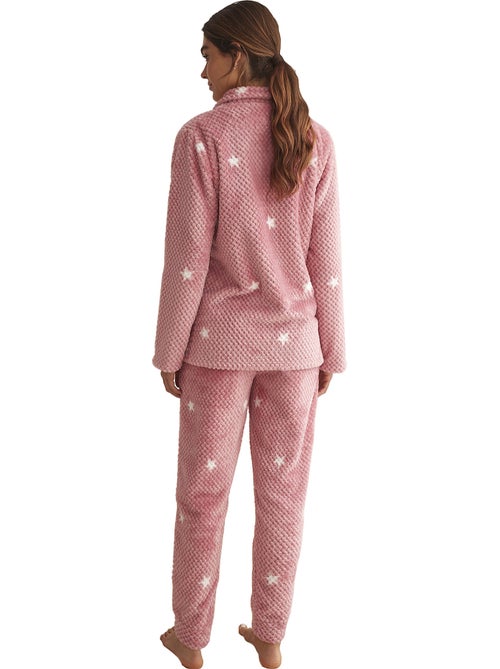 Pyjama pantalon chemise manches longues POLAR - Kiabi Pyjama pantalon chemise manches longues POLAR - Kiabi