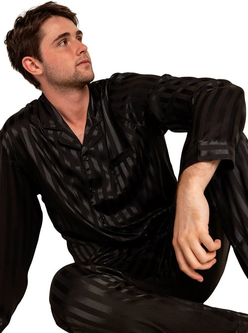 Pyjama pantalon chemise manches longues say yes - Kiabi Pyjama pantalon chemise manches longues say yes - Kiabi