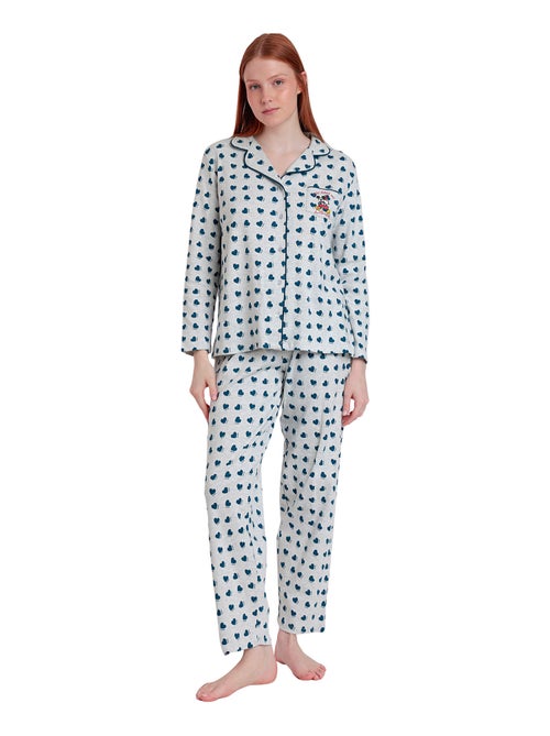 Pyjama pantalon chemise You Make My Love Disney - Kiabi
