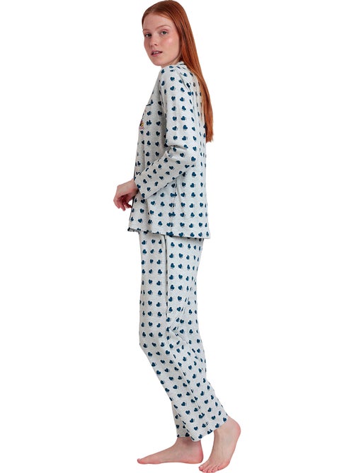Pyjama pantalon chemise You Make My Love Disney - Kiabi