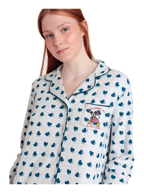 Pyjama pantalon chemise You Make My Love Disney - Kiabi