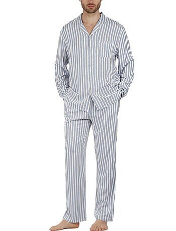 Pyjama pantalon et chemise Fashion Stripes - Kiabi