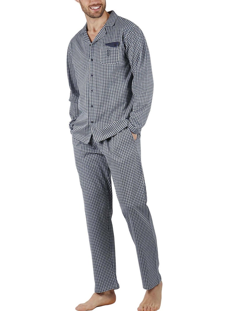 Pyjama pantalon et chemise Pata De Gallo Bleu - Kiabi