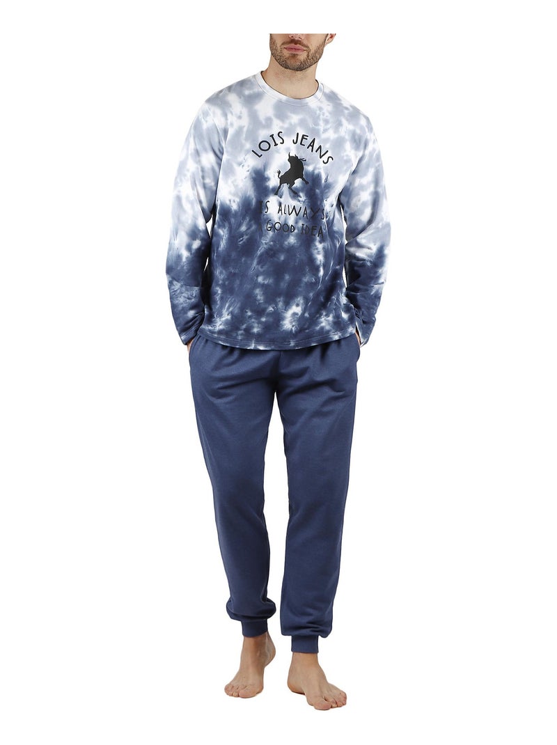 Pyjama pantalon et haut Always Lois Bleu - Kiabi