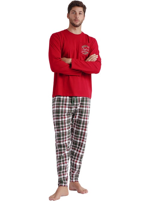 Pyjama pantalon et haut Christmas Nature - Kiabi