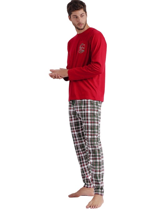 Pyjama pantalon et haut Christmas Nature - Kiabi