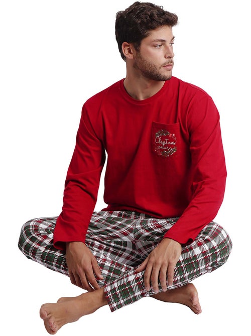 Pyjama pantalon et haut Christmas Nature - Kiabi