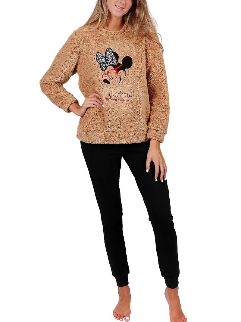 Pyjama pantalon et haut Fashion Darling Disney Marron - Kiabi