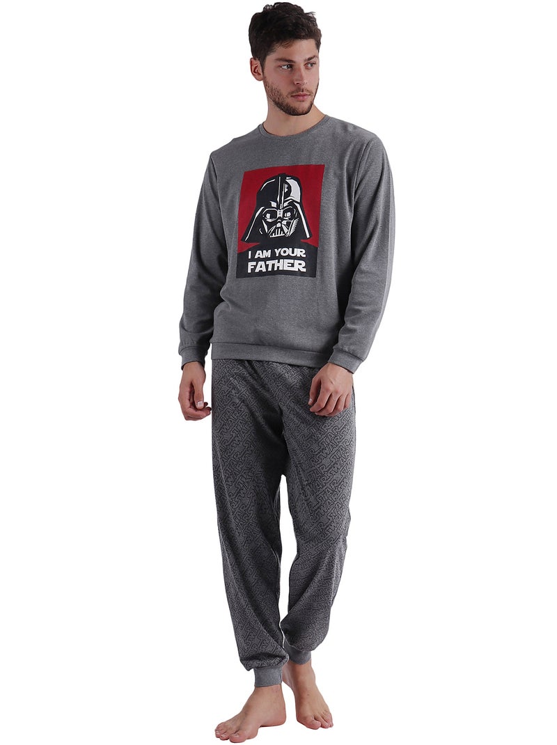 Pyjama pantalon et haut Father Star Wars Gris - Kiabi