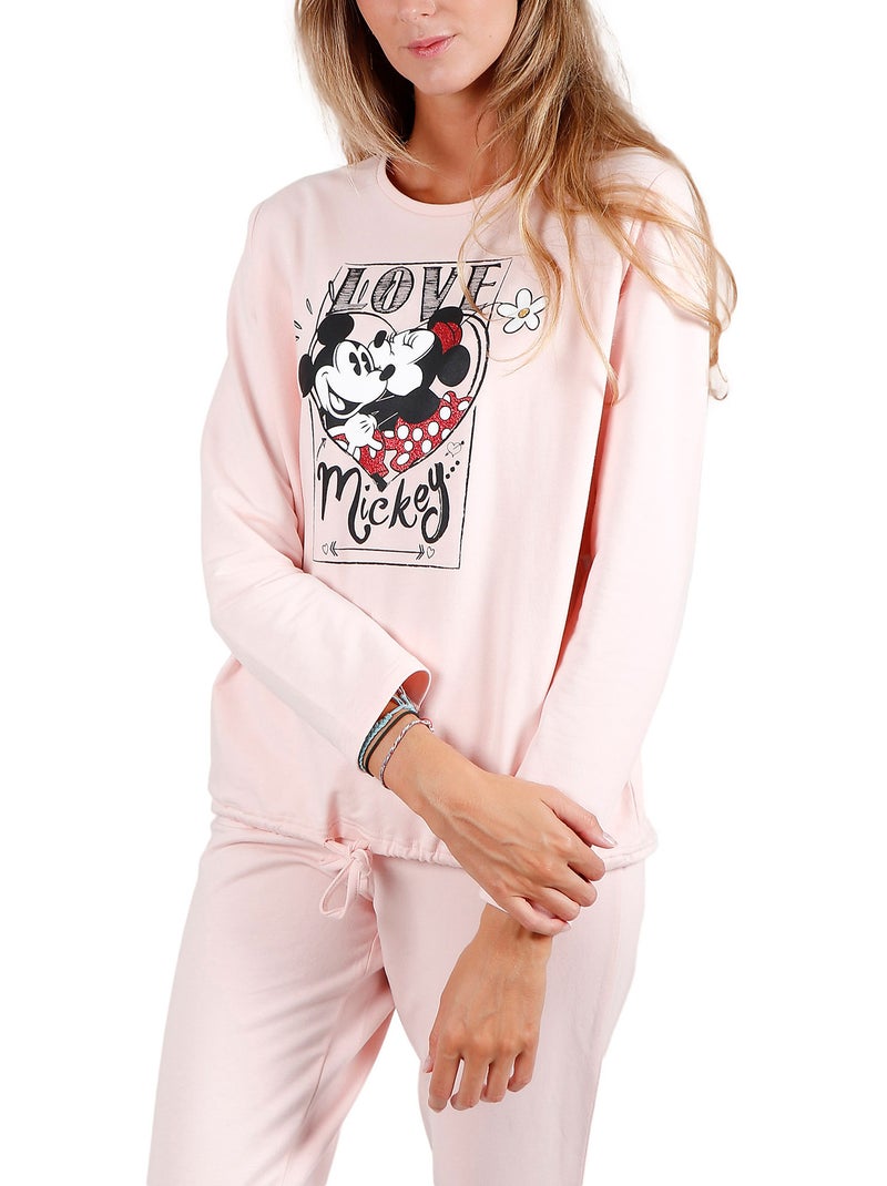 Pyjama pantalon et haut First Dates Disney Orange - Kiabi