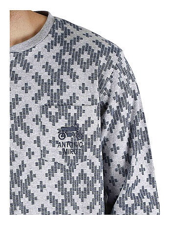 Pyjama pantalon et haut Jacquard Racing Antonio Miro