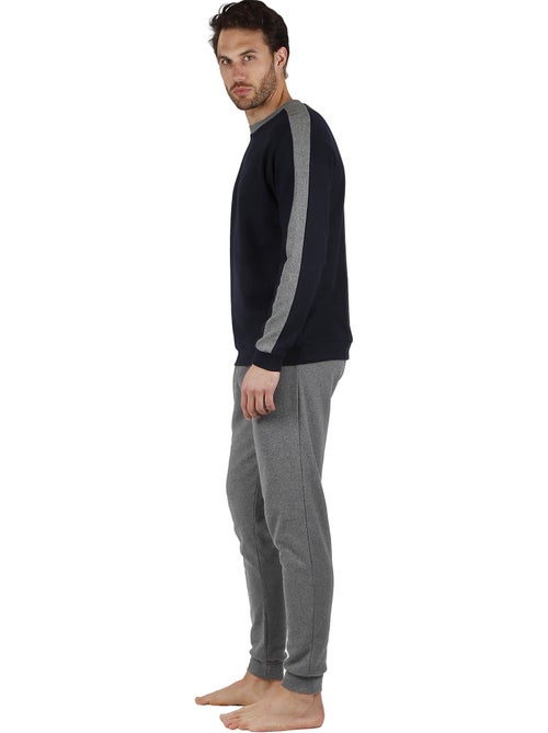 Pyjama pantalon et haut manches longues Solid - Kiabi Pyjama pantalon et haut manches longues Solid - Kiabi