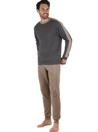 Pyjama pantalon et haut manches longues Solid