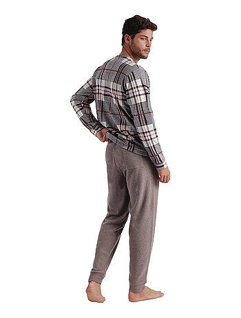Pyjama pantalon et haut manches longues Tartan