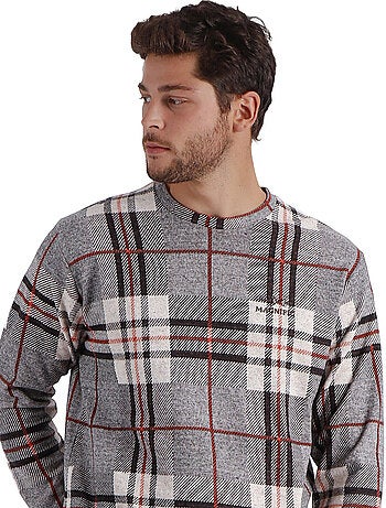 Pyjama pantalon et haut manches longues Tartan