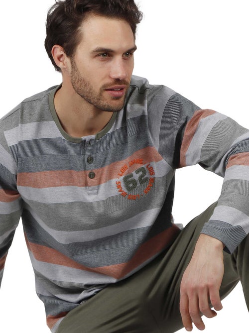 Pyjama pantalon et haut Rayas Camouflage Lois - Kiabi