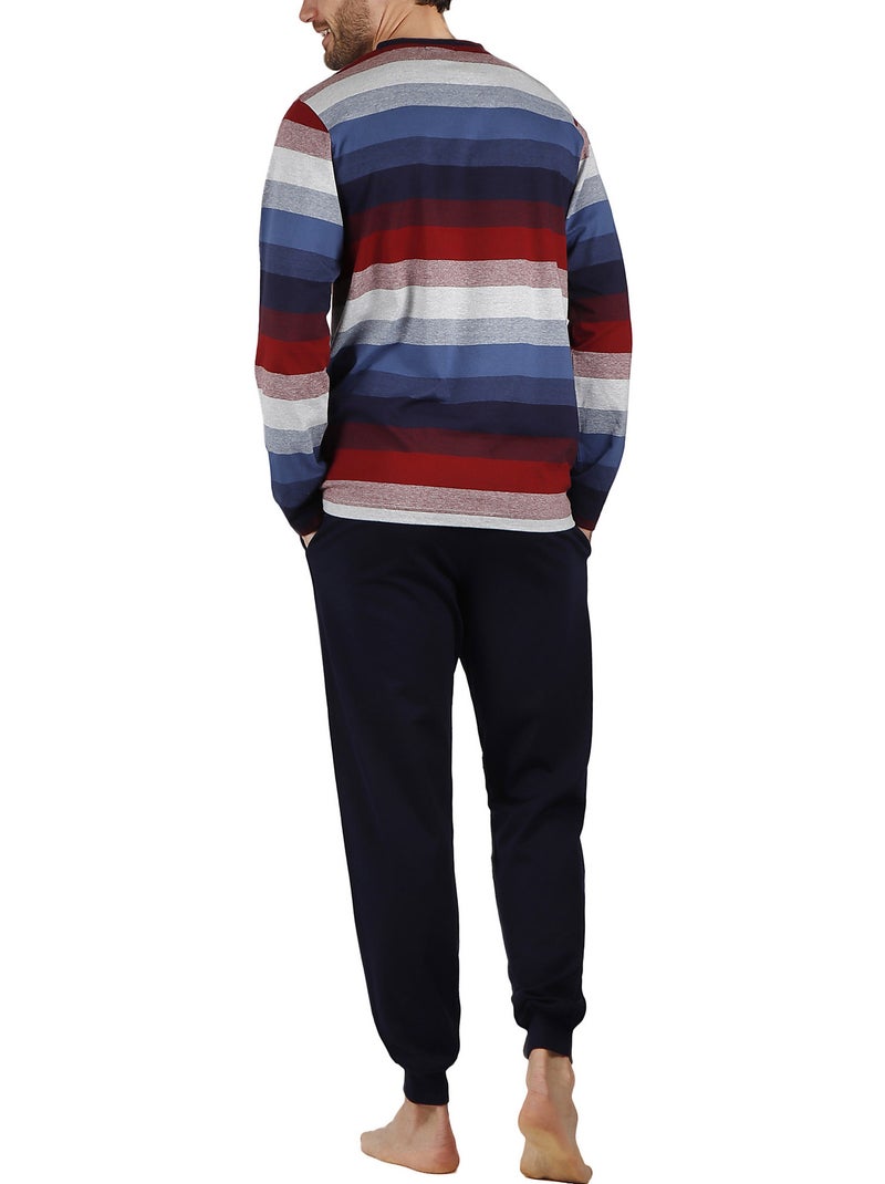 Pyjama pantalon et haut Rayas Sleeper Bleu - Kiabi