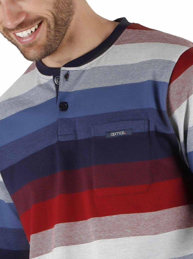 Pyjama pantalon et haut Rayas Sleeper Bleu - Kiabi