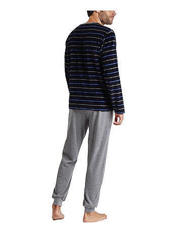 Pyjama pantalon et haut Velour Blues