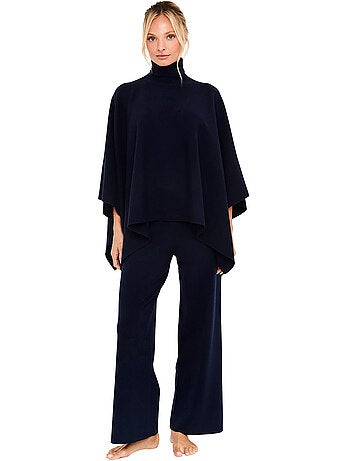 Pyjama pantalon évasé poncho col montant the knit code