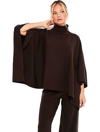 Pyjama pantalon évasé poncho col montant the knit code