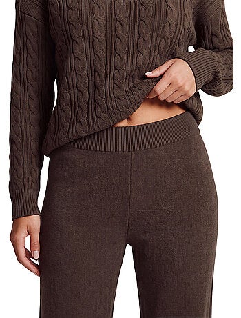 Pyjama pantalon évasé top manches longues twist and urban