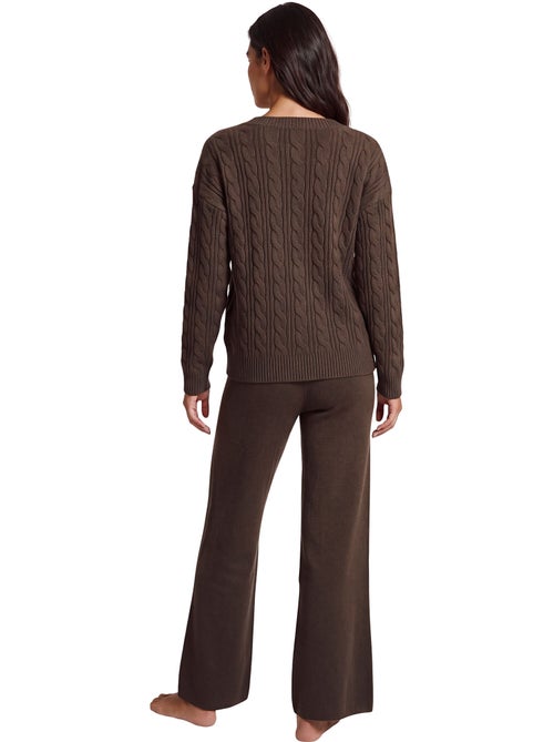 Pyjama pantalon évasé top manches longues twist and urban - Kiabi Pyjama pantalon évasé top manches longues twist and urban - Kiabi