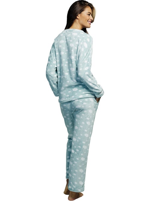 Pyjama pantalon haut manches longues Polar Joven - Kiabi Pyjama pantalon haut manches longues Polar Joven - Kiabi