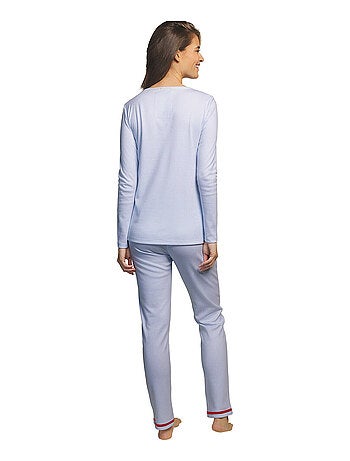 Pyjama pantalon haut manches longues Rayas