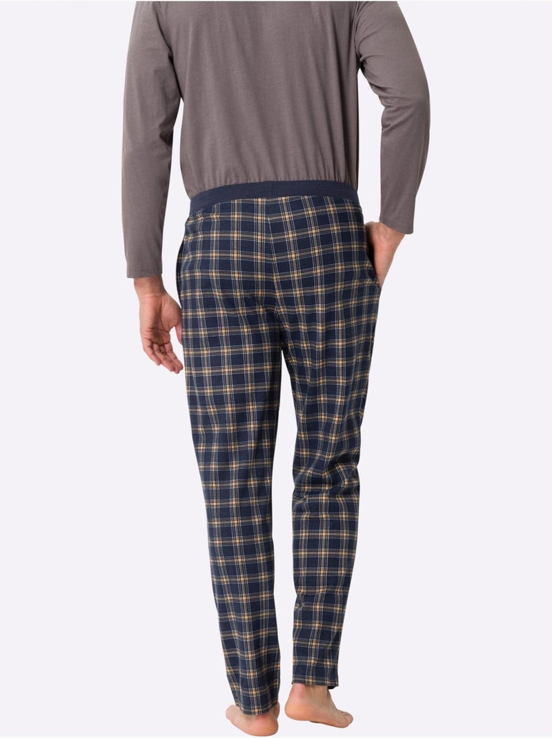 Pyjama-pantalon jersey fin - taille standard - moda vilona Bleu marine - Kiabi